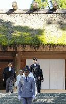 Japan Prince Hisahito in Ise