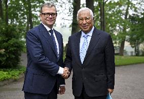 European Council President Antonio Costa in Helsinki
