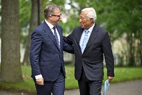 European Council President Antonio Costa in Helsinki