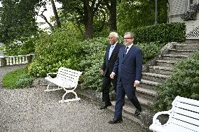 European Council President Antonio Costa in Helsinki