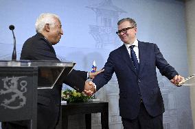 European Council President Antonio Costa visiting Finland