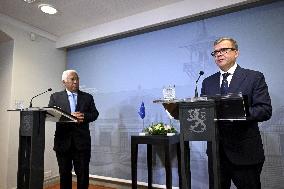 European Council President Antonio Costa visiting Finland