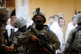 Israeli Settlers Visit a Community Mostly Inhabited by Palestinians - Hebron