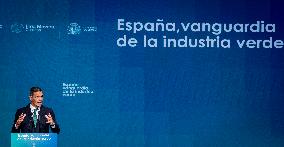 Pedro Sanchez Closes The Event 'Spain, Vanguard Of The Green Industry' - Madrid