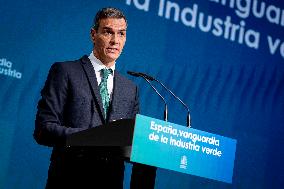 Pedro Sanchez Closes The Event 'Spain, Vanguard Of The Green Industry' - Madrid