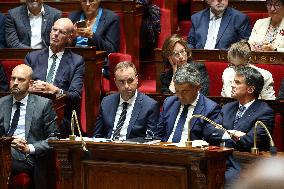PM Bayrou general policy statement at the National Assembly - Paris