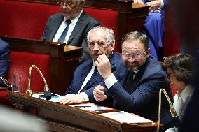 PM Bayrou general policy statement at the National Assembly - Paris