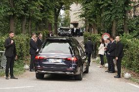 Giorgio Armani's Funeral, Held Privately At The San Martino Church - Rivalta