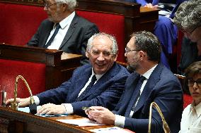 PM Bayrou general policy statement at the National Assembly - Paris