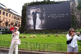 Flags At Half-Mast For Giorgio Armani On The Day Of His Funeral - Italy