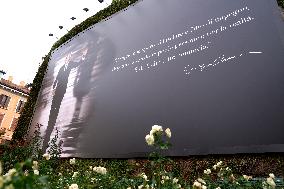 Flags At Half-Mast For Giorgio Armani On The Day Of His Funeral - Italy