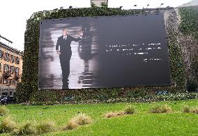 Flags At Half-Mast For Giorgio Armani On The Day Of His Funeral - Italy