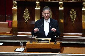 PM Bayrou general policy statement at the National Assembly - Paris