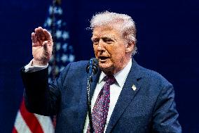 President Trump speaks at the religious liberty commission at DC’s Museum of the Bible