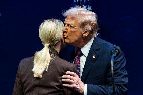 President Trump speaks at the religious liberty commission at DC?s Museum of the Bible