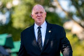 Border Czar Homan Speaks to Reporters in Washignton, DC