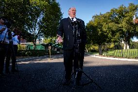 Border Czar Homan Speaks to Reporters in Washignton, DC