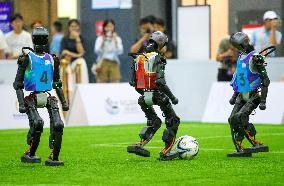 2025 Asia-Pacific Robot World Cup Qingdao International Invitational Football Tournament in Qingdao