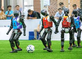 2025 Asia-Pacific Robot World Cup Qingdao International Invitational Football Tournament in Qingdao