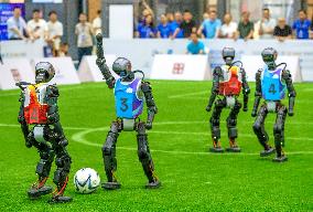 2025 Asia-Pacific Robot World Cup Qingdao International Invitational Football Tournament in Qingdao
