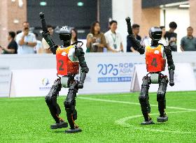 2025 Asia-Pacific Robot World Cup Qingdao International Invitational Football Tournament in Qingdao