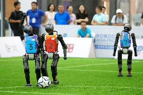2025 Asia-Pacific Robot World Cup Qingdao International Invitational Football Tournament in Qingdao