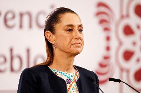 President Claudia Sheinbaum Holds Briefing - Mexico