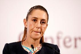 President Claudia Sheinbaum Holds Briefing - Mexico