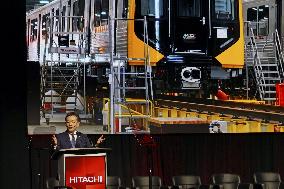Hitachi opens railcar plant in Maryland