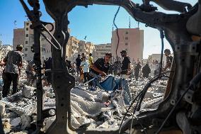 sraeli Forces Intensified Airstrikes On Gaza City - Palestine