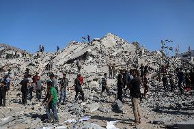 sraeli Forces Intensified Airstrikes On Gaza City - Palestine