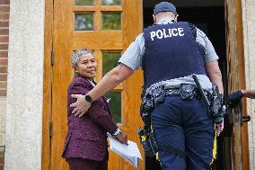 The so-called Queen of Canada Romana Didulo In Court In Swift Current - Canada