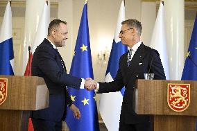 President of Poland Karol Nawrocki in Finland