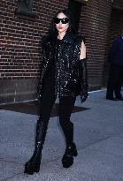 Lady Gaga Arrives At The Late Show - NYC