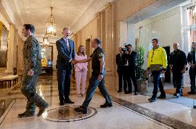 King Felipe VI At Royal Audience - Madrid