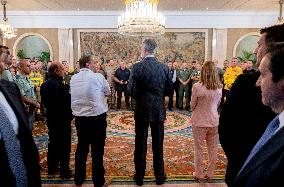 King Felipe VI At Royal Audience - Madrid