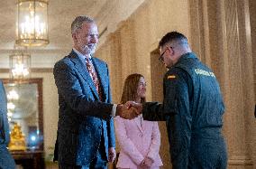 King Felipe VI At Royal Audience - Madrid