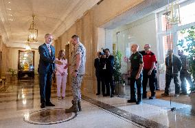 King Felipe VI At Royal Audience - Madrid
