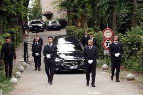 Giorgio Armani's Funeral Held Privately At The San Martino Church - Rivalta