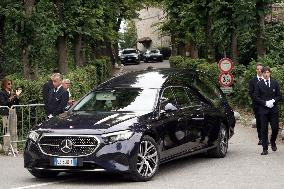 Giorgio Armani's Funeral Held Privately At The San Martino Church - Rivalta
