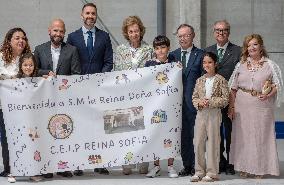 Queen Sofia Visits the Food Bank Association of Ceuta - Spain