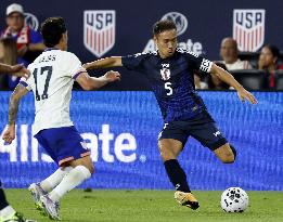 Football: Friendly between Japan and U.S.