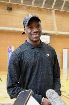 Athletics: Sprinter Tebogo at Tokyo elementary school