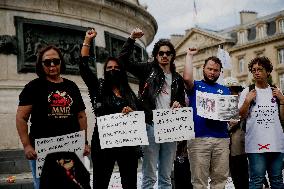 Demonstration by the Mothers in Revolt Movement - Paris