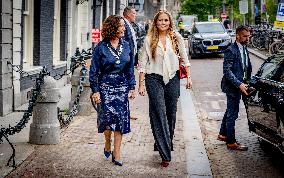 Princess Amalia Visits Amsterdam City Council - Netherlands
