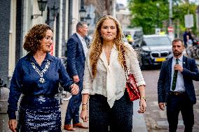 Princess Amalia Visits Amsterdam City Council - Netherlands