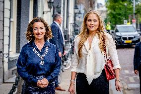 Princess Amalia Visits Amsterdam City Council - Netherlands