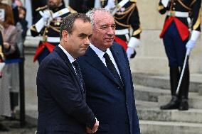 Handover Ceremony At Hotel de Matignon in Paris FA