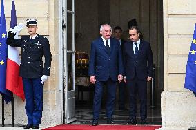 Handover Ceremony At Hotel de Matignon in Paris FA