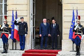 Handover Ceremony At Hotel de Matignon in Paris FA
